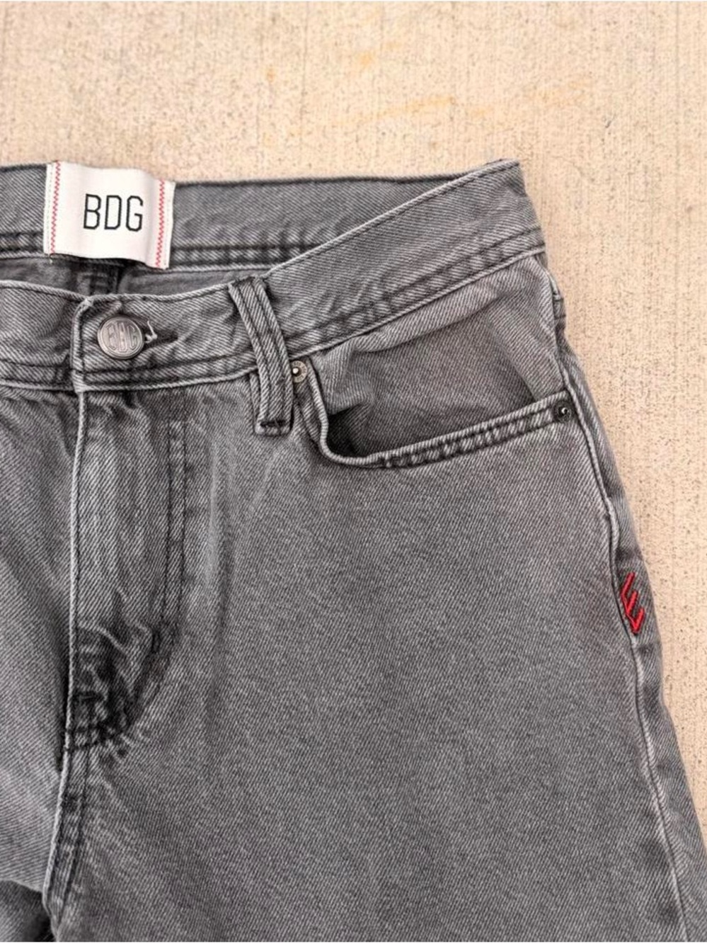 BDG Womens Washed Gray Jeans